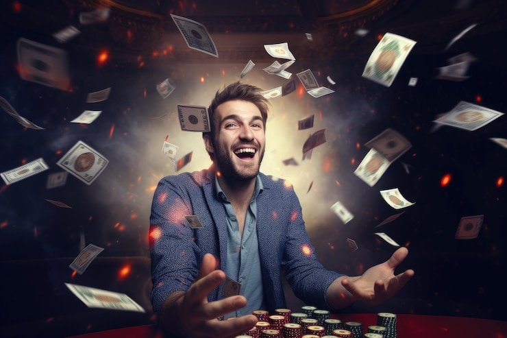 Close-up of player decision screen showing fold and play buttons for Three Card Poker on level303